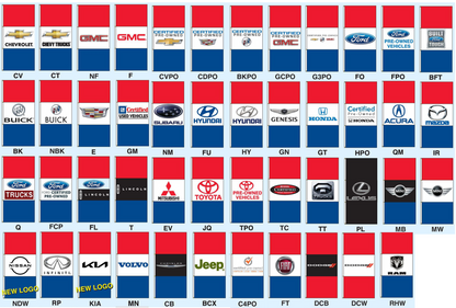 Drape Flags (Stacked Style) - Dealer Brands