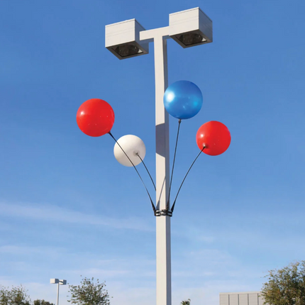 4 Balloon Light Pole Kit - Xtreme Weather Reusable Balloons