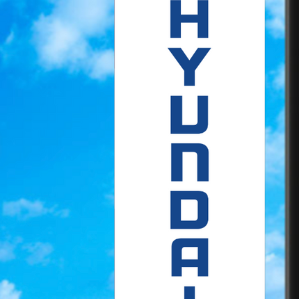 Vinyl Light Pole Banner - Hyundai