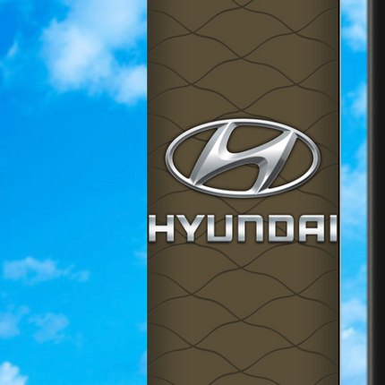 Vinyl Light Pole Banner - Hyundai