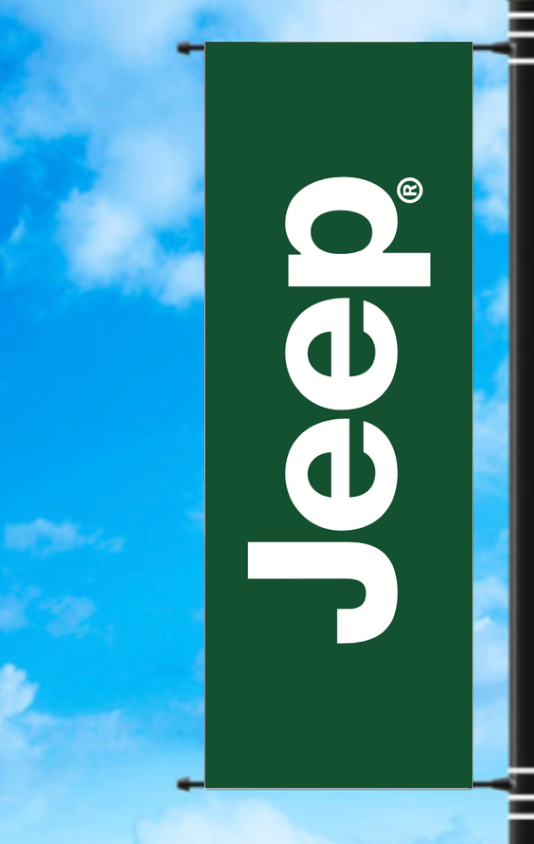 Vinyl Light Pole Banner - Jeep