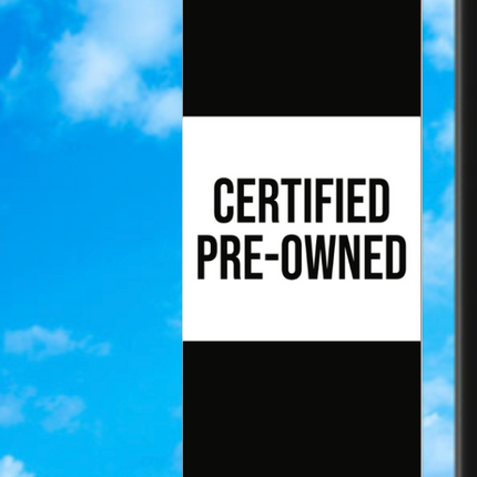 Vinyl Light Pole Banner - "Certified Preowned"