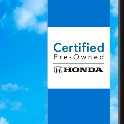 Vinyl Light Pole Banner - Honda CPO