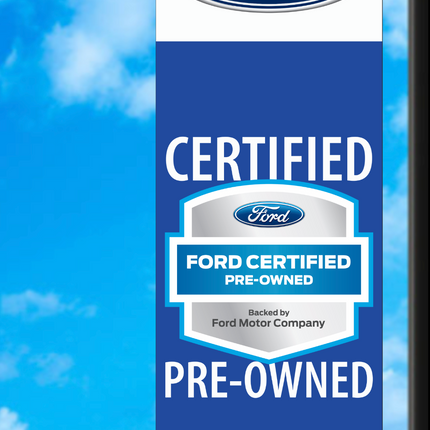 Vinyl Light Pole Banner - Ford Certified
