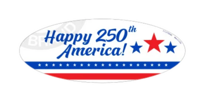 250 America Oval Decals