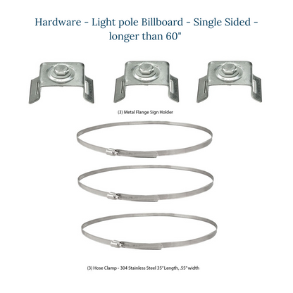 Light Pole Billboard - Kit - Single Sided