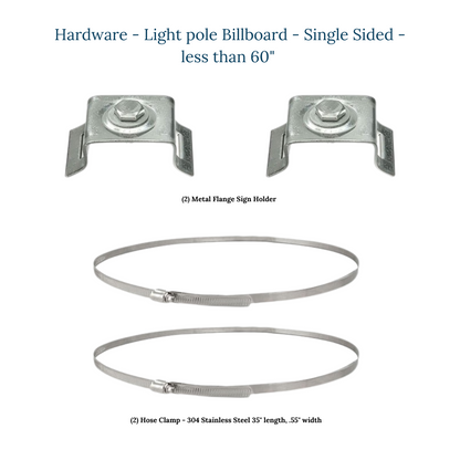 Light Pole Billboard - Kit - Single Sided