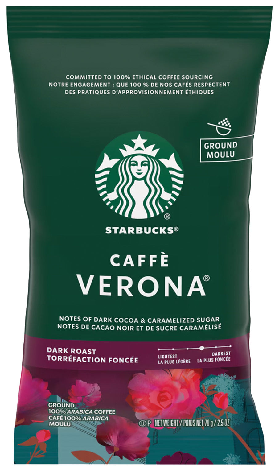 Starbucks Verona Ground Coffee - 2.5 oz. - Qty. 18