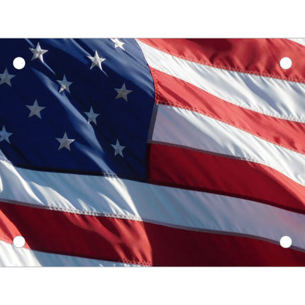 US Flag Polyethylene Car Plate .023"" - Qty. 100