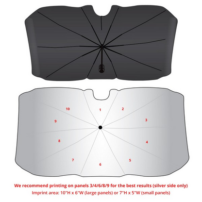 The Dashboard Defender - UV Car Windshield Sunshade Folding Umbrella