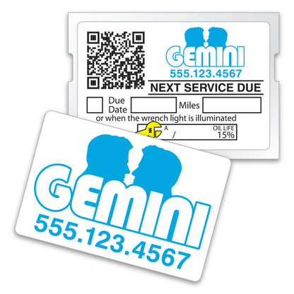 Double Sided Light Adhesive Labels - Custom ROLL Long - Qty. 1 Each