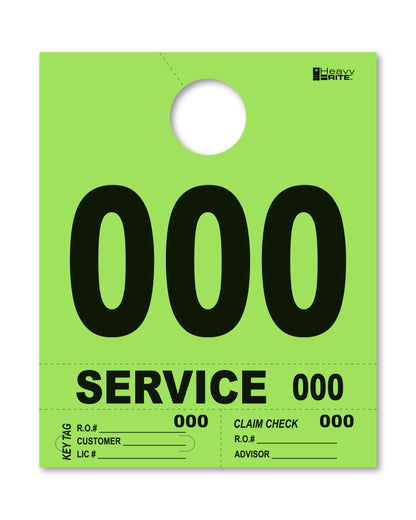 Custom Heavy Brite 4 Part Service Dispatch Numbers