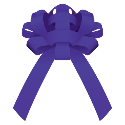 30" Magnetic Car Bow - Purple