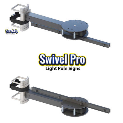 Swivel Pro Light Pole Sign - Kit (Hardware & Panel)