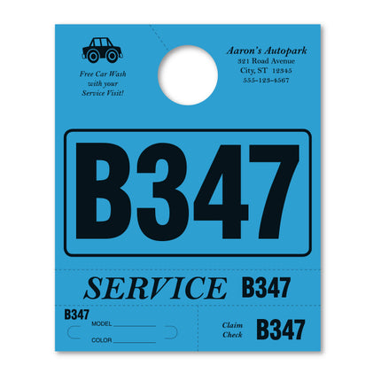 Custom Heavy Brite 4 Part Service Dispatch Numbers