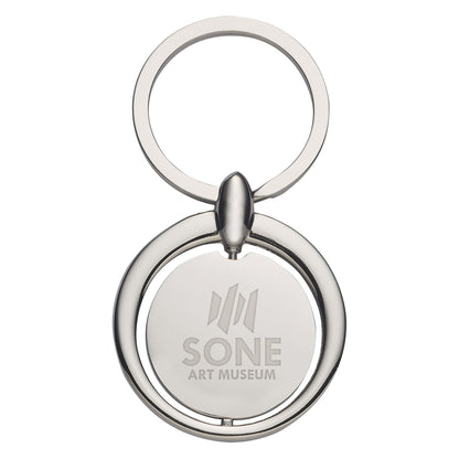 Circular Metal Key Chain