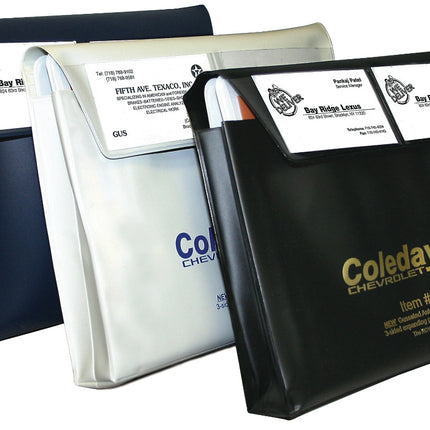 Custom Expandable Vinyl Document Holders