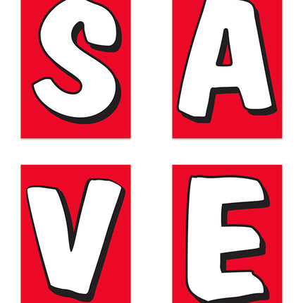 Underhood Sign Kit – SAVE (Red)