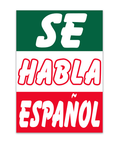 Under Hood Sign - Se Habla Espanol