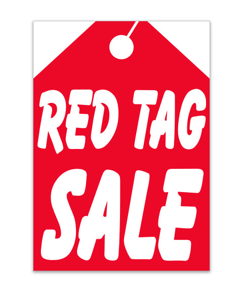 Under Hood Sign - Red Tag Sale