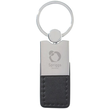 Metal/Simulated Leather Key Chain