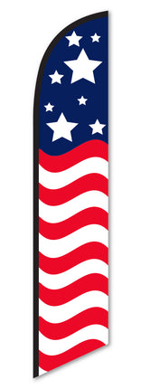 Swooper Flag - Stars and Stripes - Top Stars