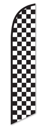 Swooper Flag - Checkered (Black/White)