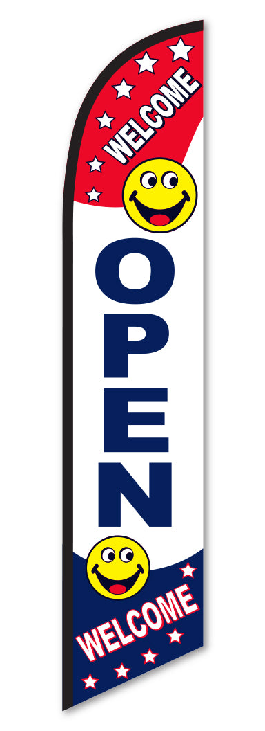 Swooper Flag - Open/Welcome - Flag Only