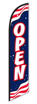 Swooper Flag - Open (Patriotic) - Flag Only