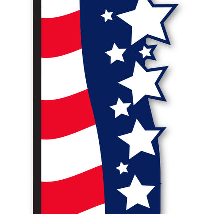 3-D Swooper Flag - Stars and Stripes