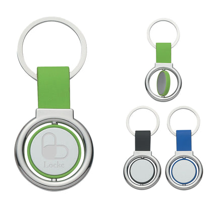 Circular Metal Spinner Key Chain