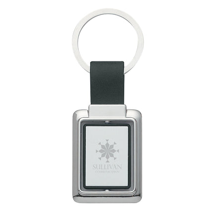 Rectangle Metal Spinner Key Chain