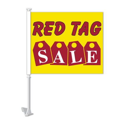 Clip On Window Flag - Red Tag Sale