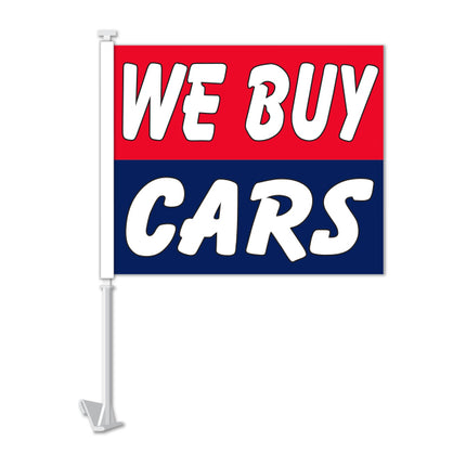 Clip On Window Flag - We Buy Cars