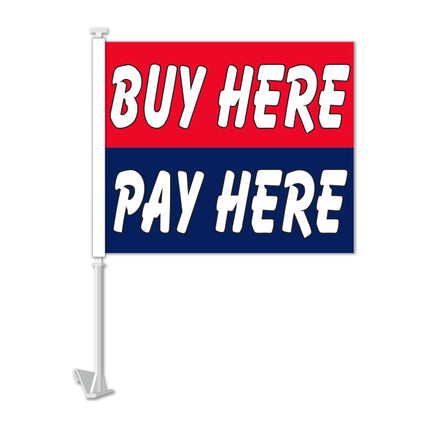 Clip On Window Flag - Buy Here Pay Here