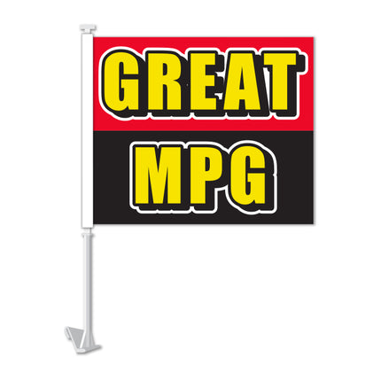 Clip On Window Flag - Great MPG