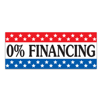 Windshield Banner - 0% Financing