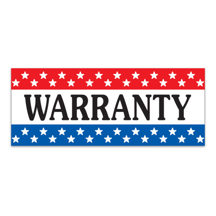Windshield Banner - Warranty