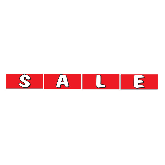 Windshield Banner - S-A-L-E (4 banners)