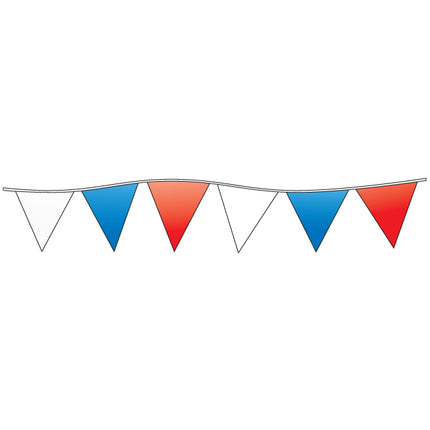 Triangle Pennants - Red, White, Blue