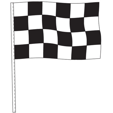 Antenna Flag – Supreme Cloth – Black & White Checkered Flag