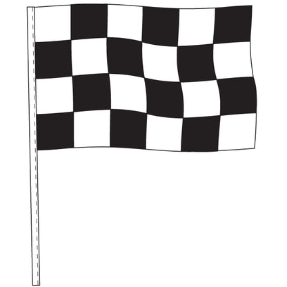 Antenna Flag – Supreme Cloth – Black & White Checkered Flag