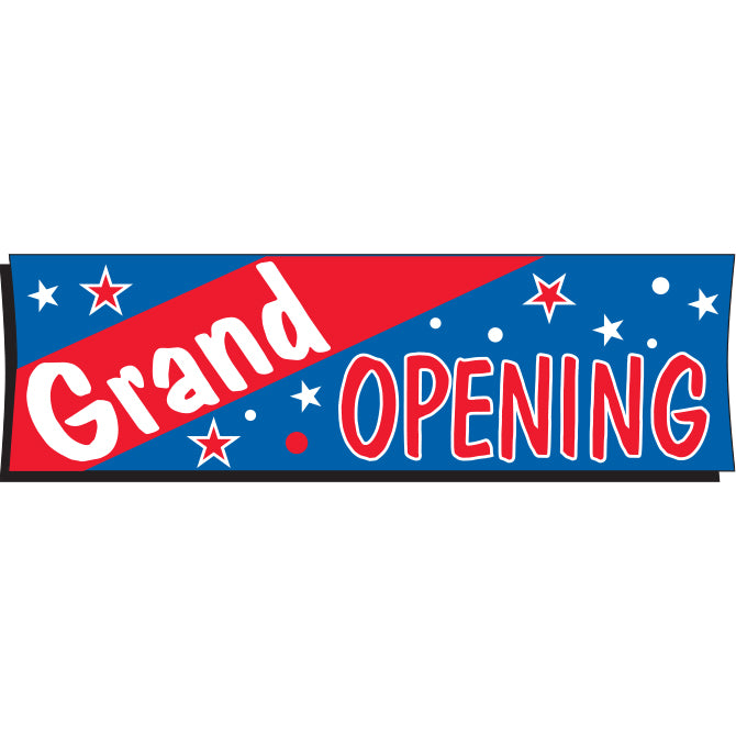 Vinyl Banner 3' x 10' - Grand Opening