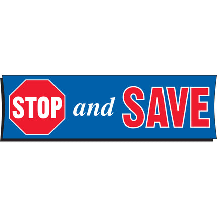 Vinyl Banner 3' x 10' - Stop and Save