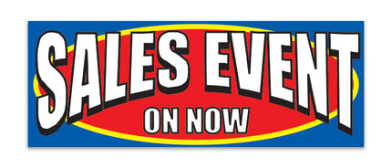 Giant Fabric Banner - Sales Event On Now
