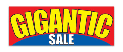 Giant Fabric Banner - Gigantic Sale