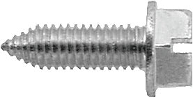License Plate Screws - Slotted Hex Washer Head