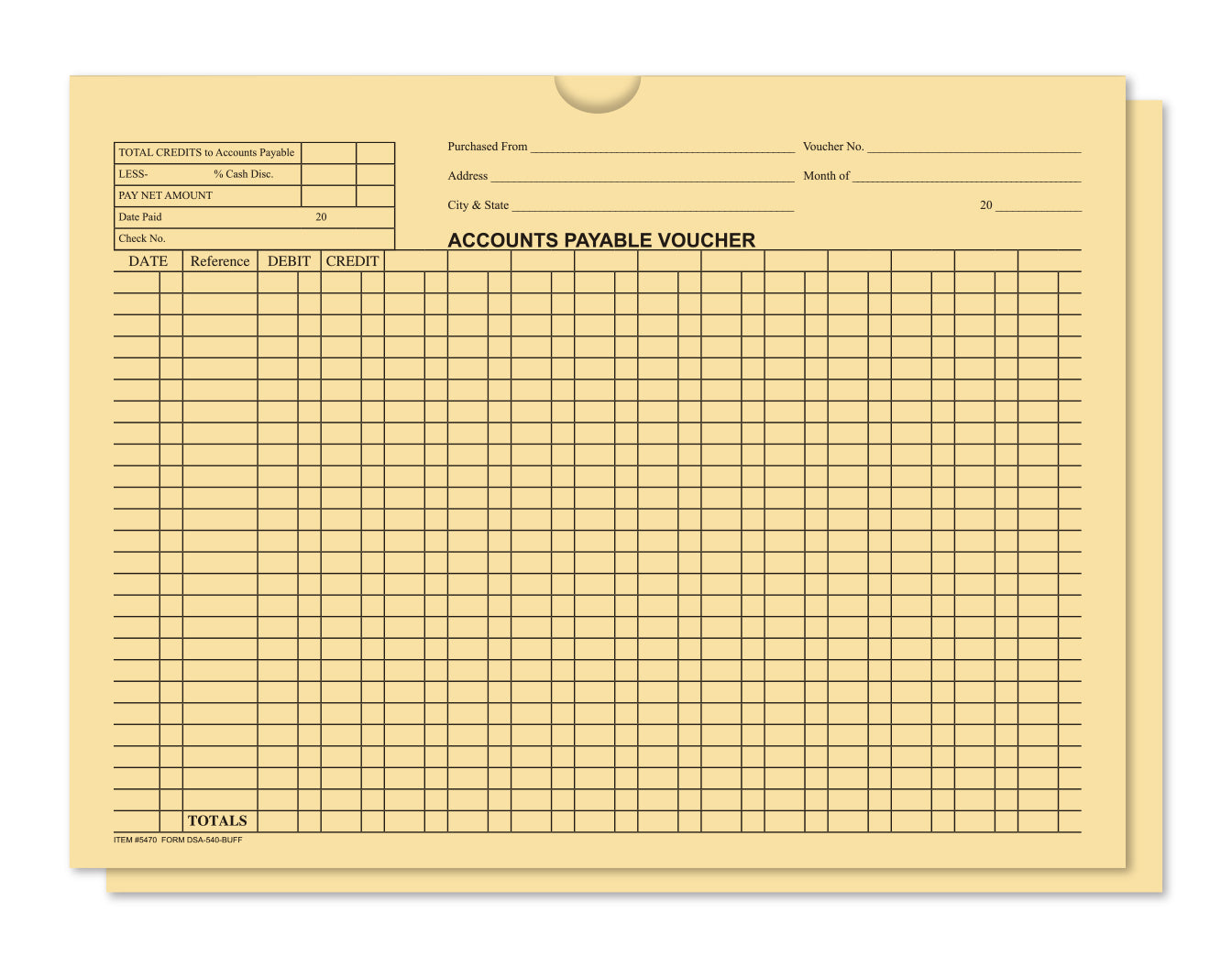Accounts Payable Voucher Env - General Acct Style