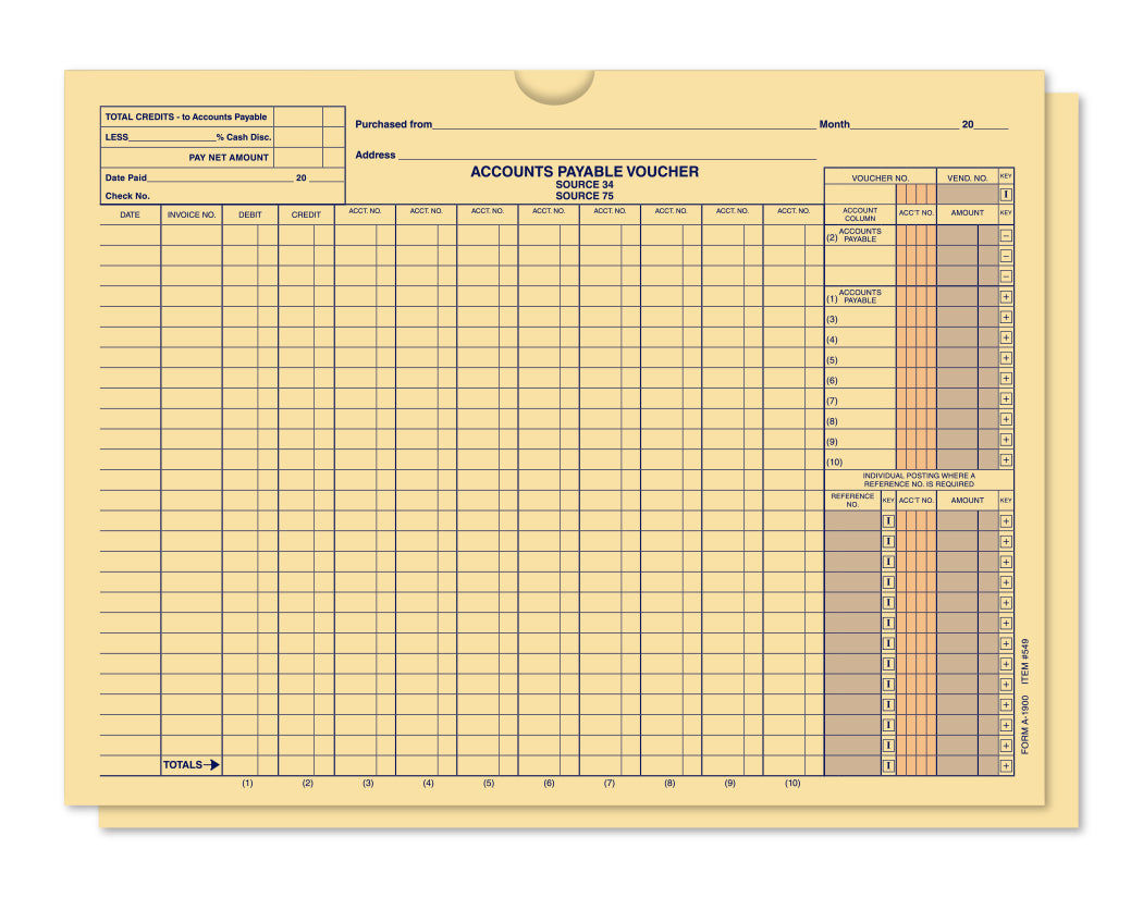 Accounts Payable Voucher Envelope