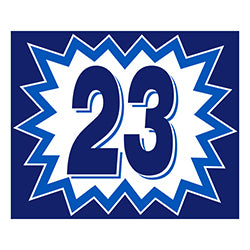Window Sticker - Blasts - Blue/White